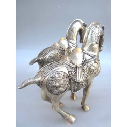 China. Horses in silvered bronze (sold by unit)