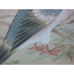Chinese silk painting of a duck