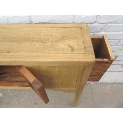 Bleached wood chinese console table 90 cm