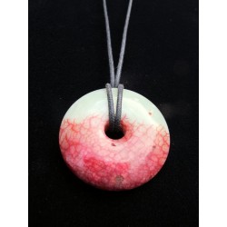 Natural stone pendant "donut"