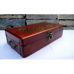 Vintage Leder Schmuckschatulle