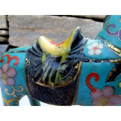 Emaille Cloisonne Pferd