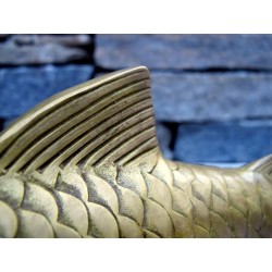 China. Fisch in vergoldeter Bronze