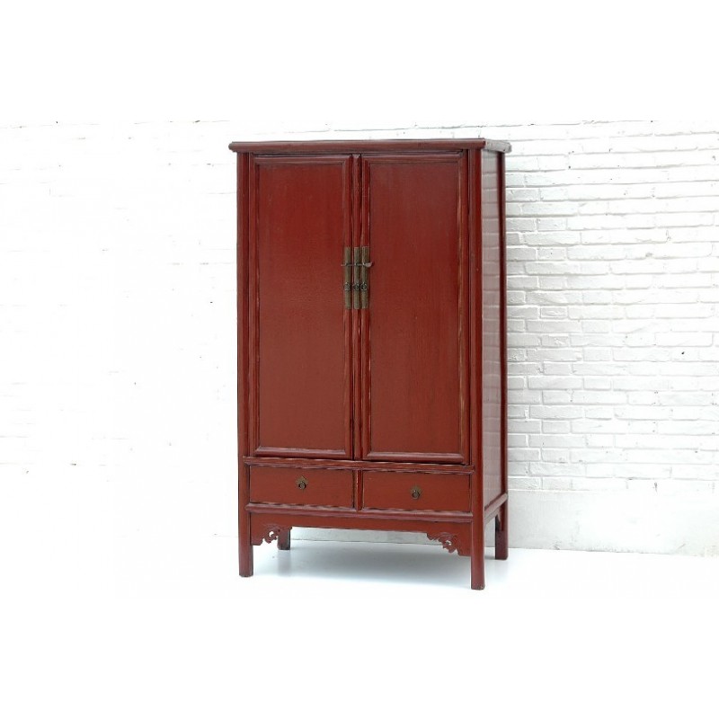 Ming-Stil roter Schrank  104 cm
