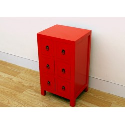 Chinese-red small cabinet...