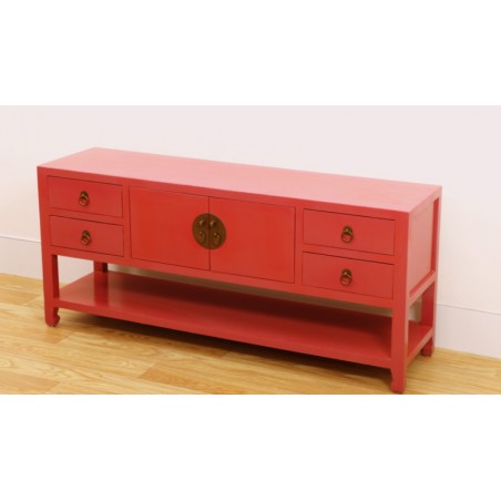 Meuble TV chinois mauve 130 cm
