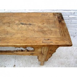 Bleached wood chinese altar table 182 cm