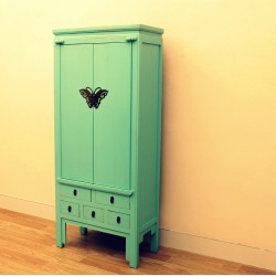 Chinese blue-green cabinet...