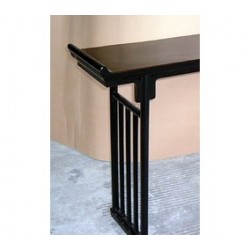 Black laquered console table, Ming style 128 cm