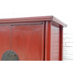 Red Ming style cabinet 110 cm