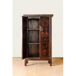 Antiker chinesischer Schrank bemalt 105 cm | China Collection