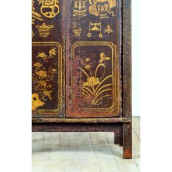 Chinese antique cabinet with original painting