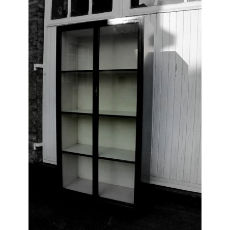 Large black display cabinet 110 cm
