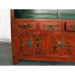 Large old Mongolian cabinet