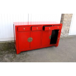 Chinese red laquered Sideboard 150 cm