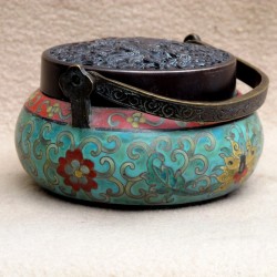 Brûle parfum émaux cloisonnés