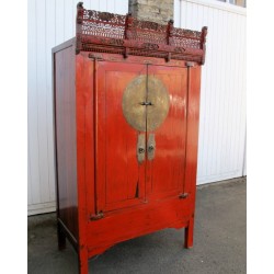 Chinese red wedding cabinet