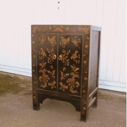 Black chinese chest with butterflies