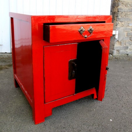 Rot lackiertes Möbelstück 58 cm | China Collection