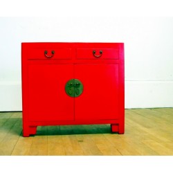 Chinese-red color sideboard...