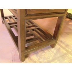 Mahogany coloured Chinese desk