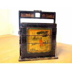 Antique picnic basket