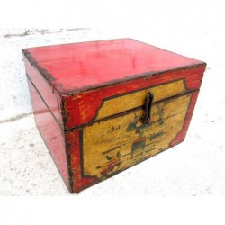 Chinese trunk with flowers...