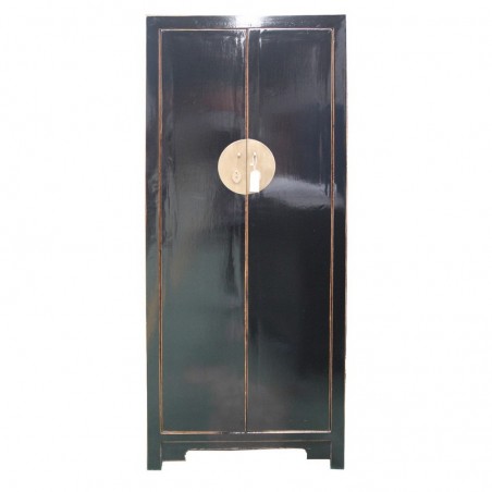 Armoire laquée noir 85 cm