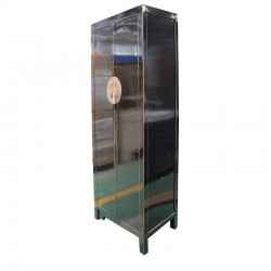 Armoire laquée noir 85 cm