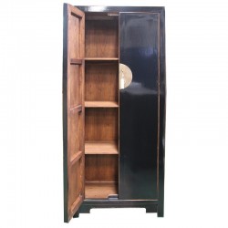 Armoire laquée noir 85 cm
