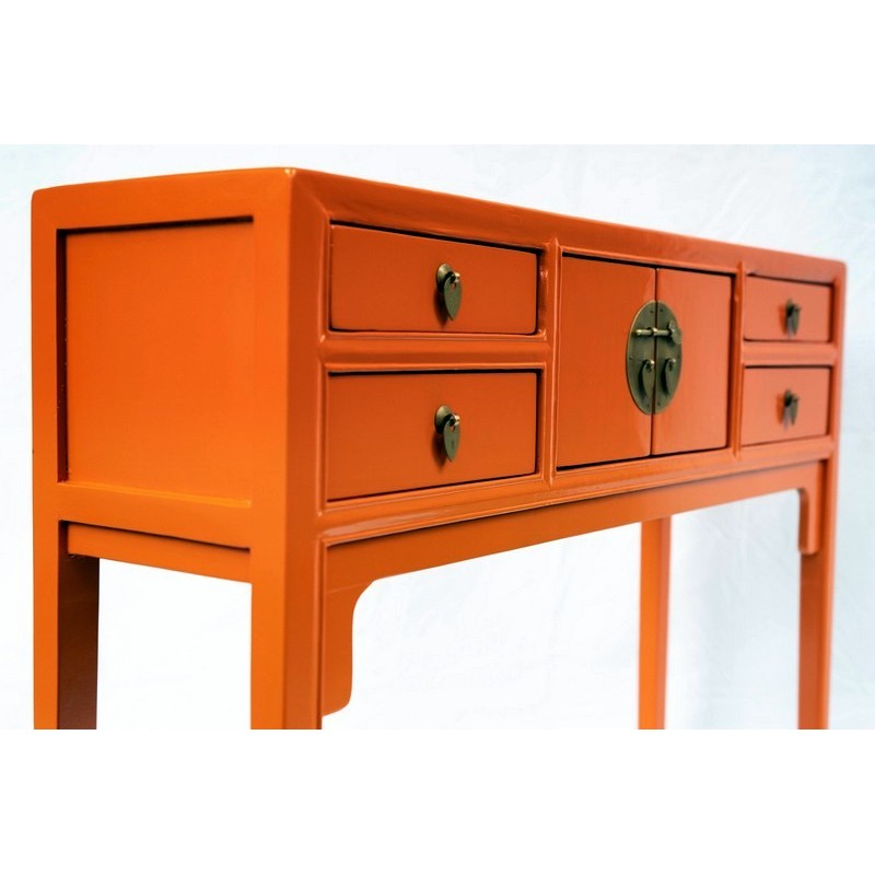 Shallow Console Table Available In 9, Orange Console Table