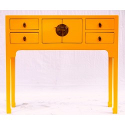 Shallow console table available in 6 colours