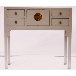 Console chinoise grise 91cm