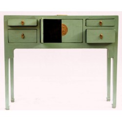 Chinese blue-green console...