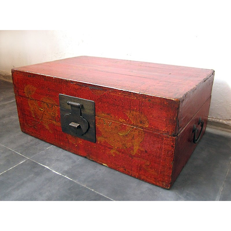 Malle mongole ancienne 78 cm