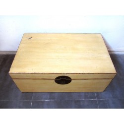 Chinese ivory lacquered trunk 75 cm