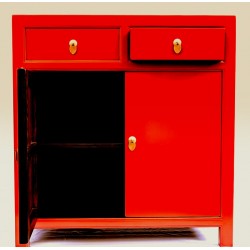 Meuble de rangement rouge (90 cm)