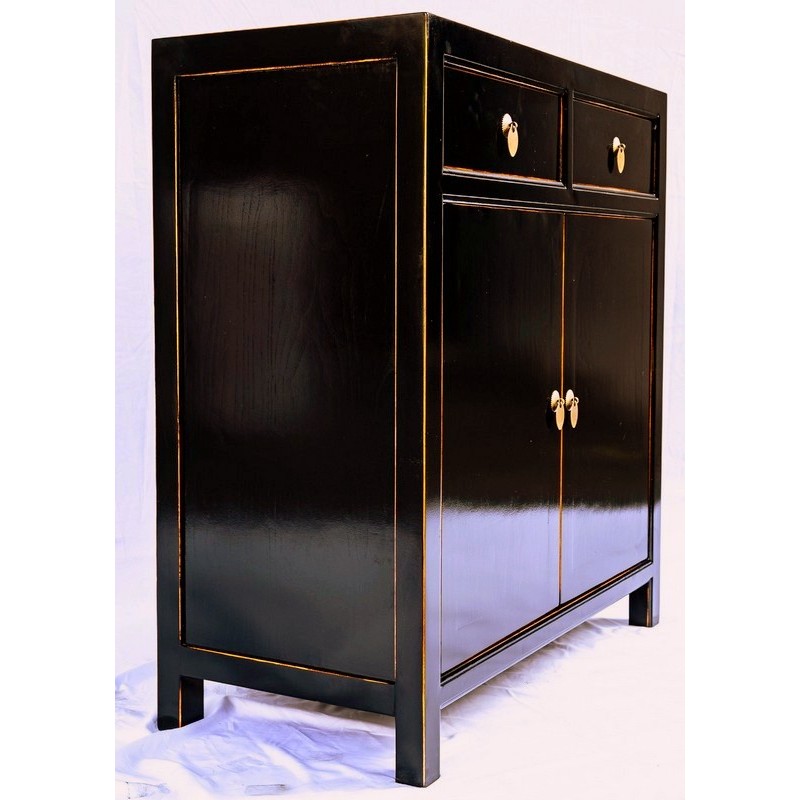 Black lacquered cabinet (90 cm)