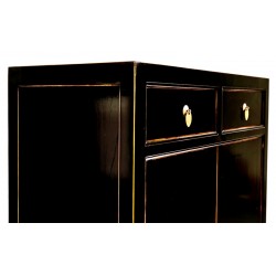 Black lacquered cabinet (90 cm)