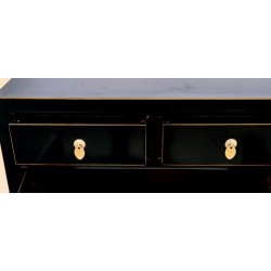Schwarz lackierter Lagerschrank (90 cm) | China Collection