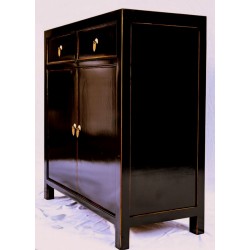 Black lacquered cabinet (90 cm)