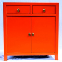 Orange two doors cabinet (90 cm)