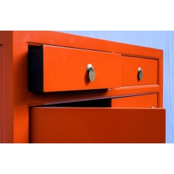Orange two doors cabinet (90 cm)