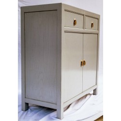 Chest in grey color 90 cm