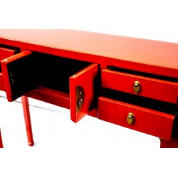 Shallow console table available in 5 colours