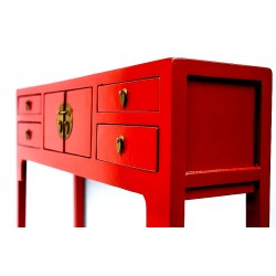 Shallow console table available in 5 colours