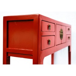 Shallow console table available in 5 colours
