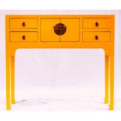 Shallow console table available in 4 colours