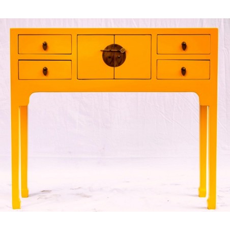 Shallow console table available in 5 colours