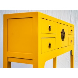 Shallow console table available in 5 colours